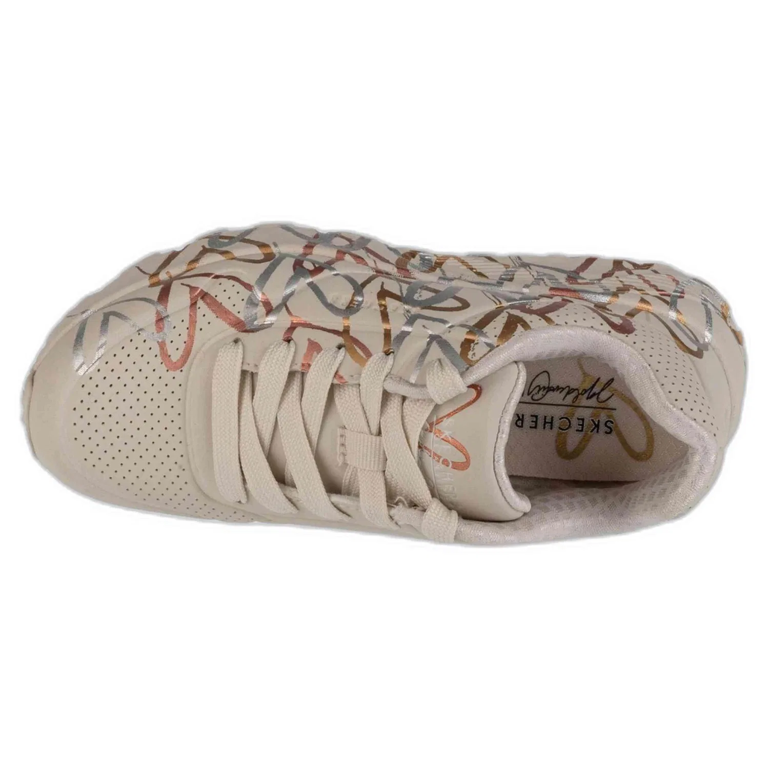 Детские кроссовки для девочек 314067LNTMT Skechers, Beige — фото 3