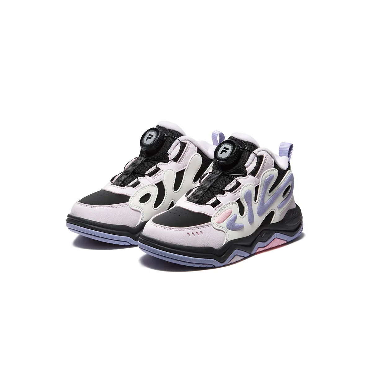 Детские скейтборд-кроссовки с принтом Heritage FHT FILA KIDS, Black/Star White — фото 4