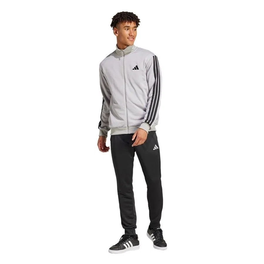 Мужской спортивный костюм с 3 полосками adidas, Серый