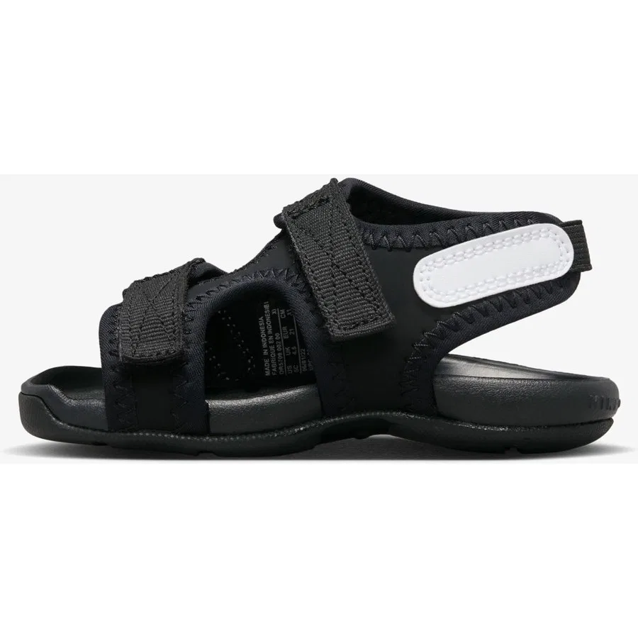 Детские сандалии с ремешками Sunray Adjust 6 Nike, 23.5, Черный — фото 2