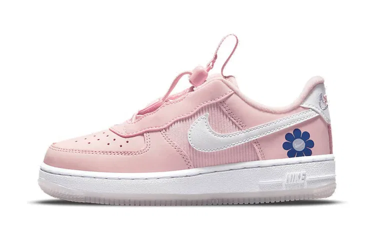 Детские кроссовки для скейтбординга с принтом Air Force 1 Toggle SE Nike, Pink Flower