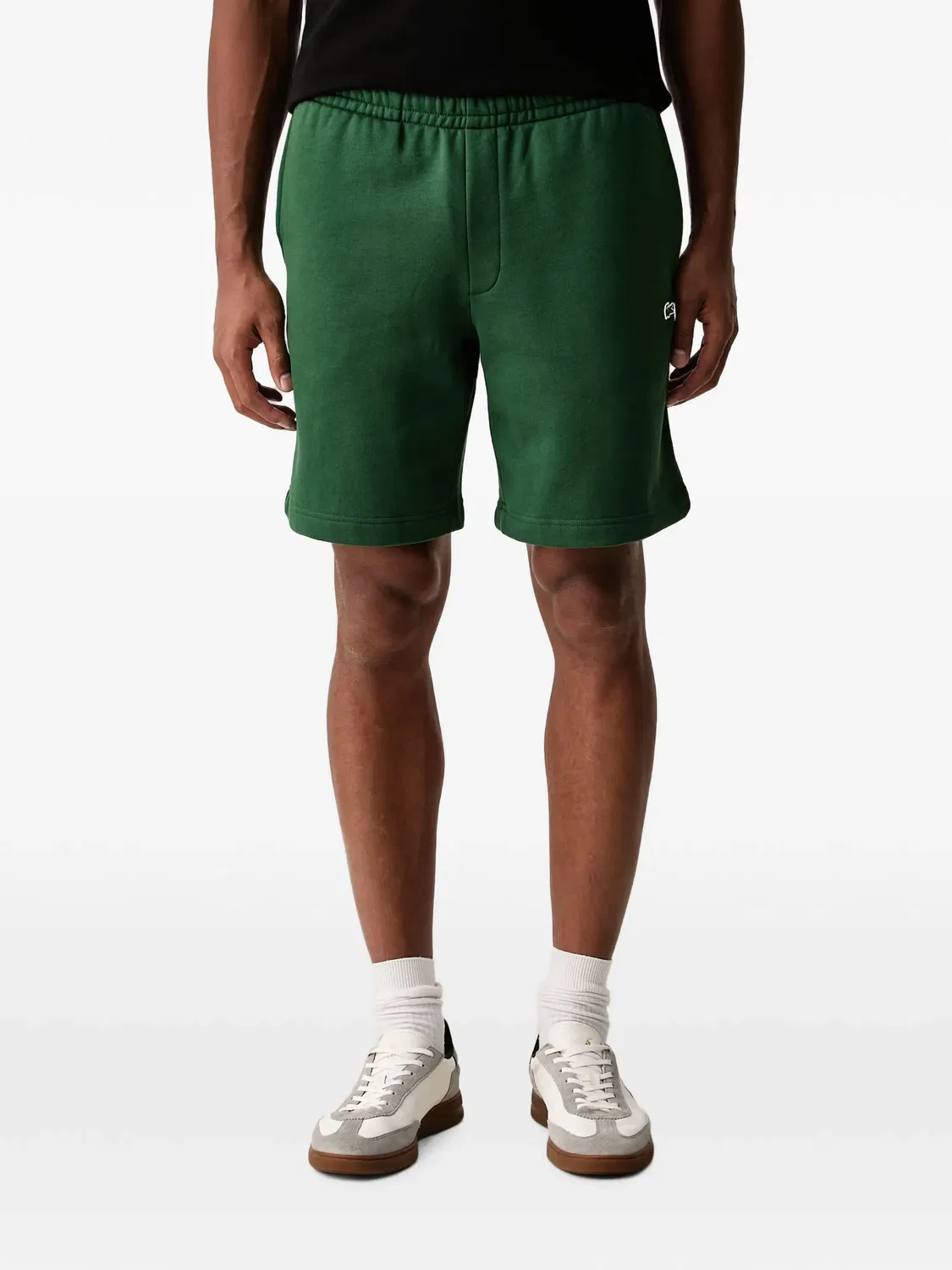 Спортивные шорты с нашивкой-логотипом зеленые Lacoste, зеленый