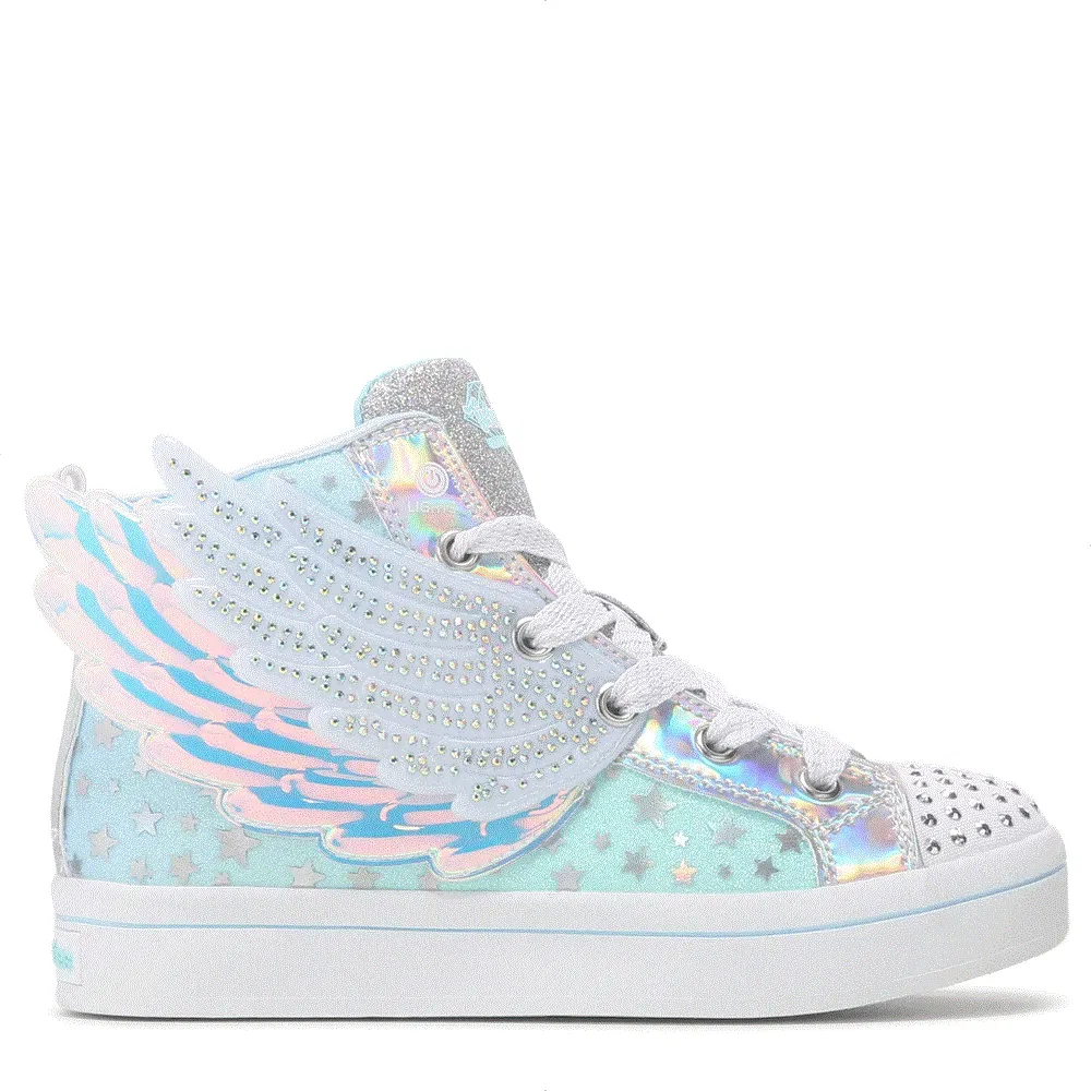 Детские кроссовки Twi-Lite со светящейся подошвой для малышей Skechers, Light Blue Multi — фото 2
