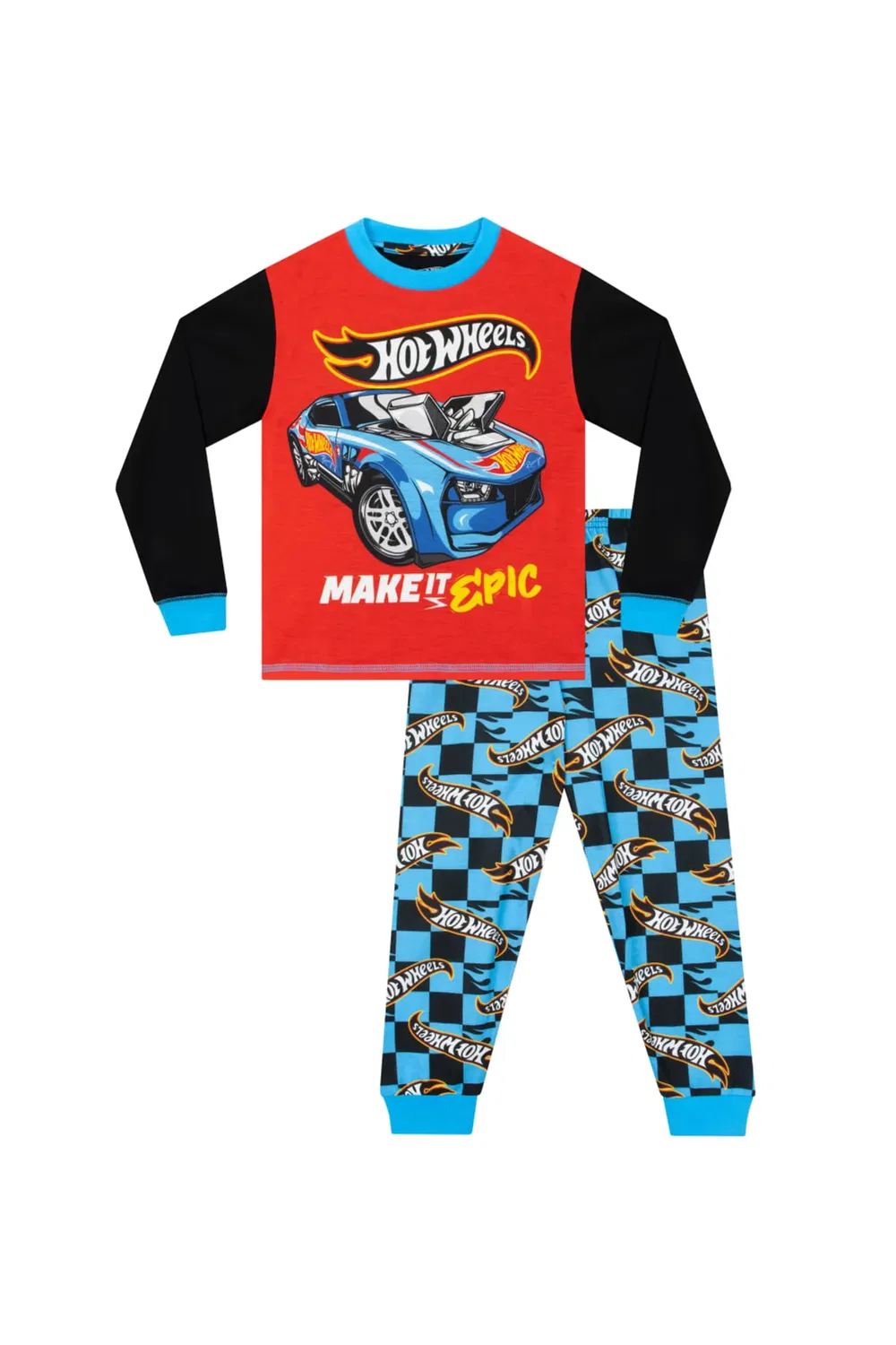 Детская пижама с машинкой Hot Wheels, Multi
