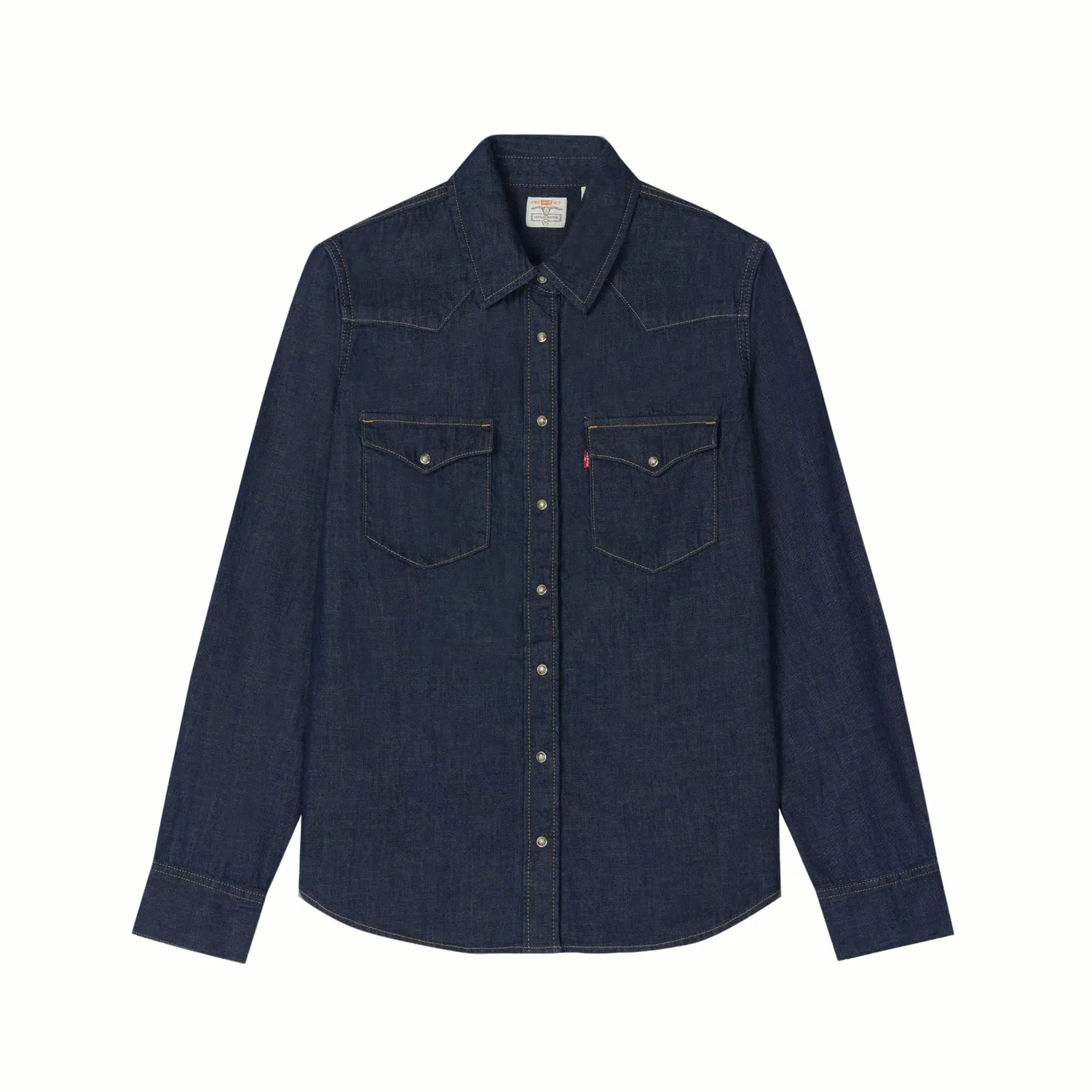 Женская рубашка с воротником-лацканом Levis, Dark Blue