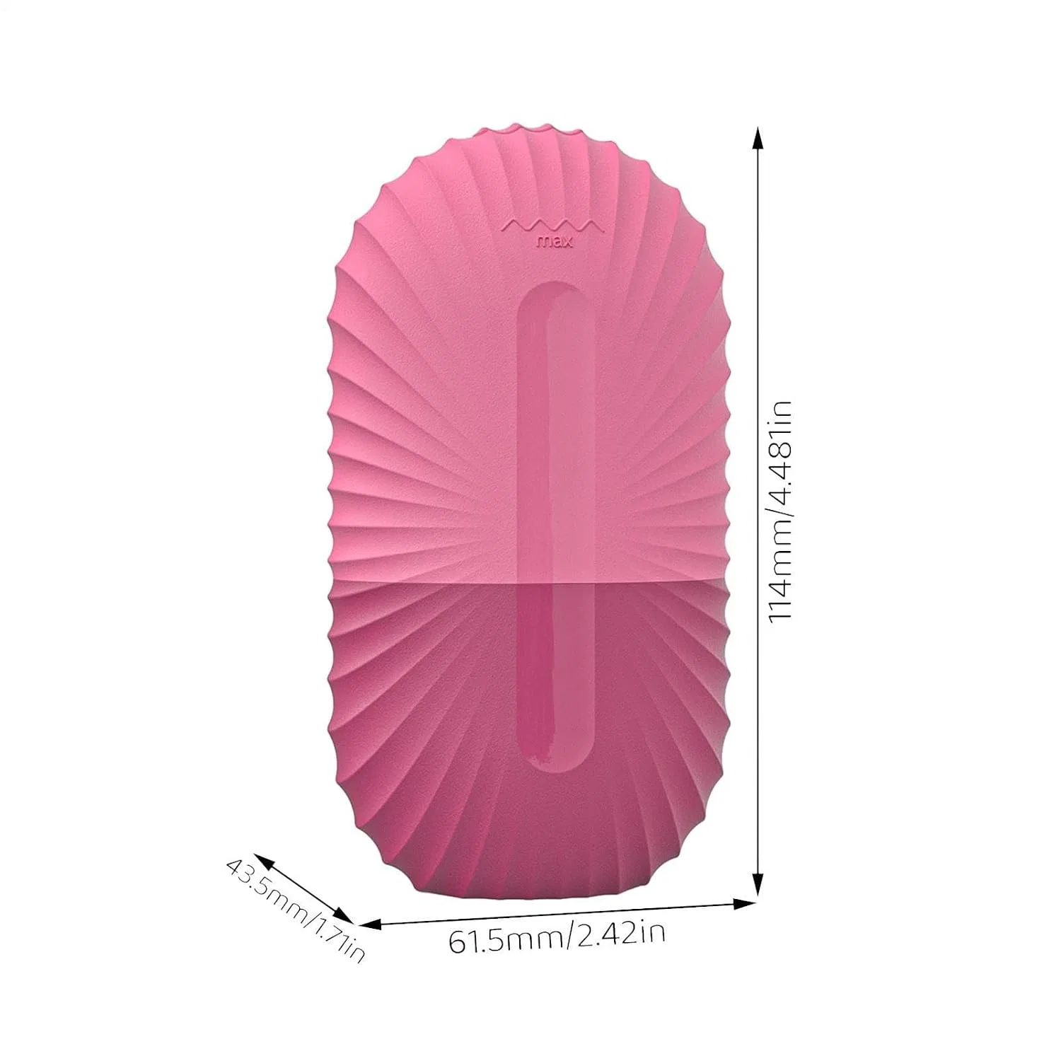 Ролик для лица Ice Roller, Generisch, Shell Pattern - Rose — фото 4