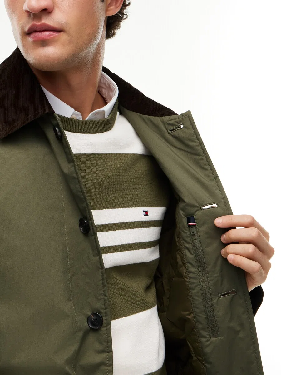 Куртка TOMMY HILFIGER Between-Season 'SURPLUS' оливкового цвета — фото 4