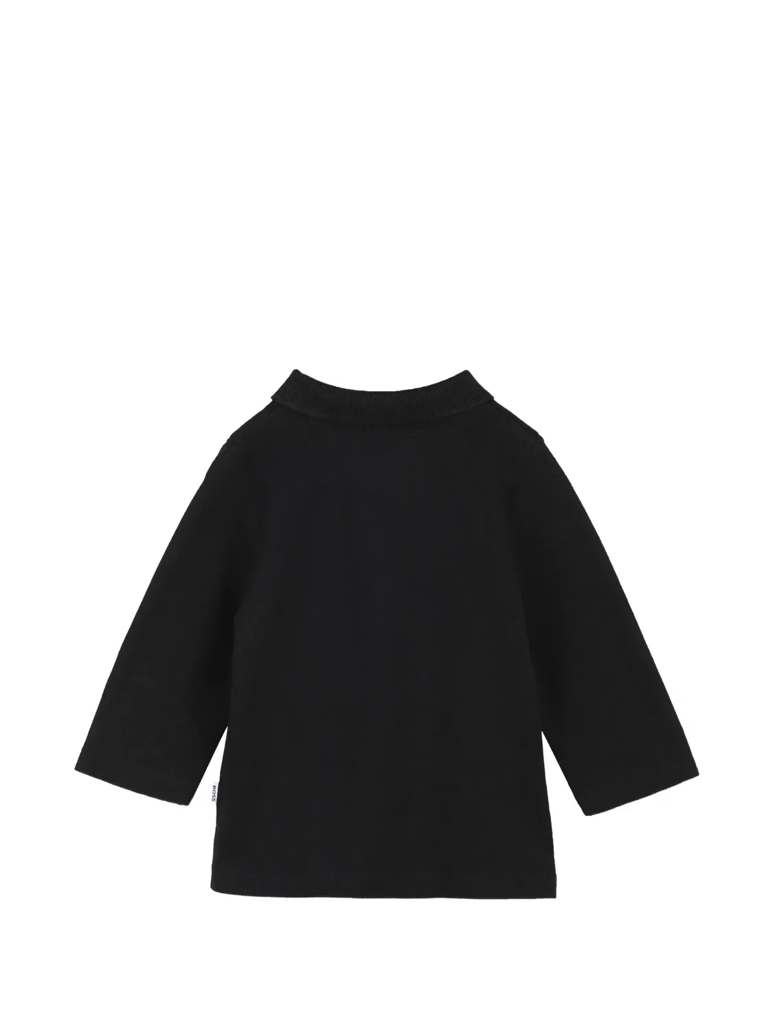 Рубашка поло с длинными рукавами Boss Kidswear, черный — фото 2