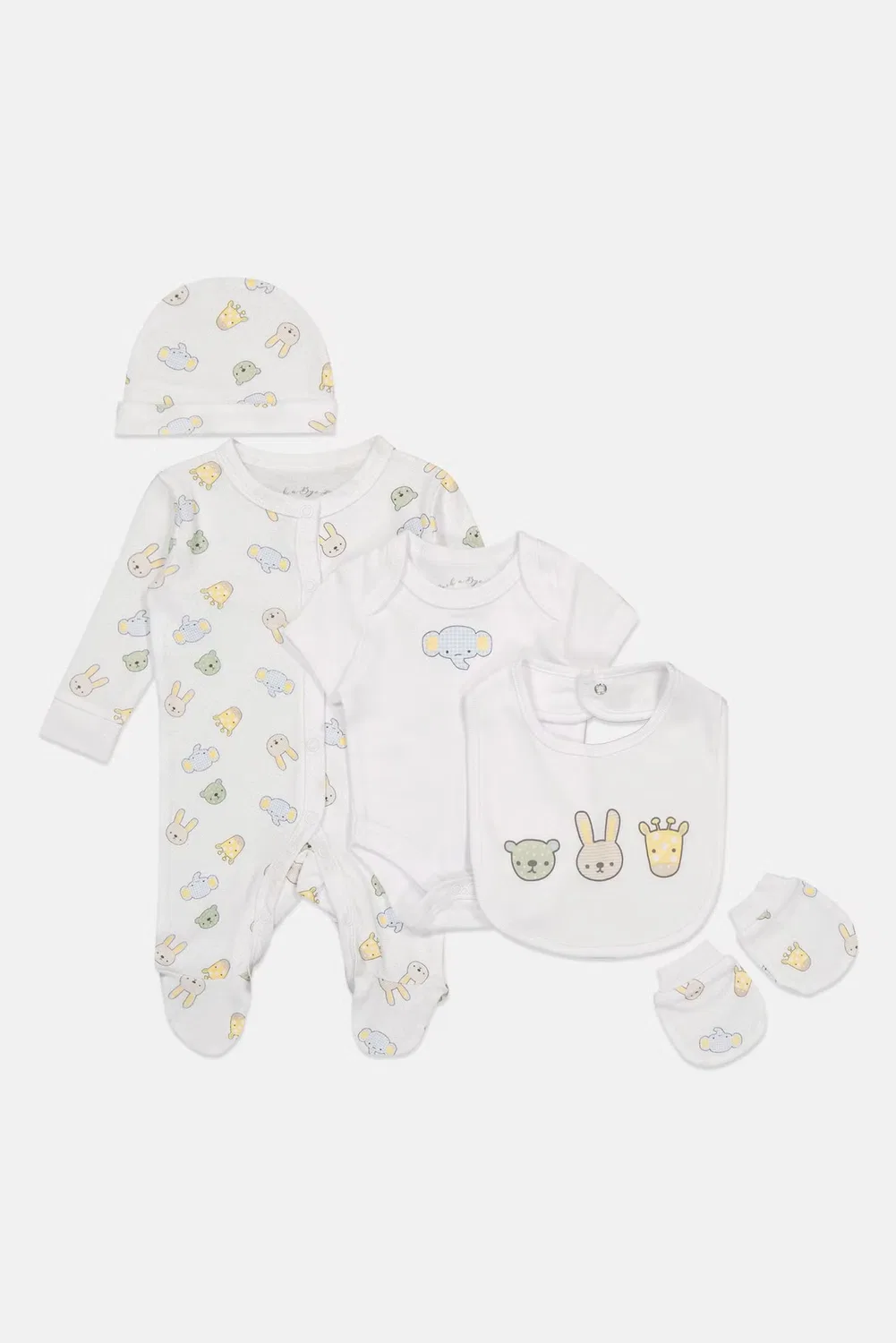 Комплект детский из 5 предметов Rock-A-Bye Baby Boutique, белый — фото 4