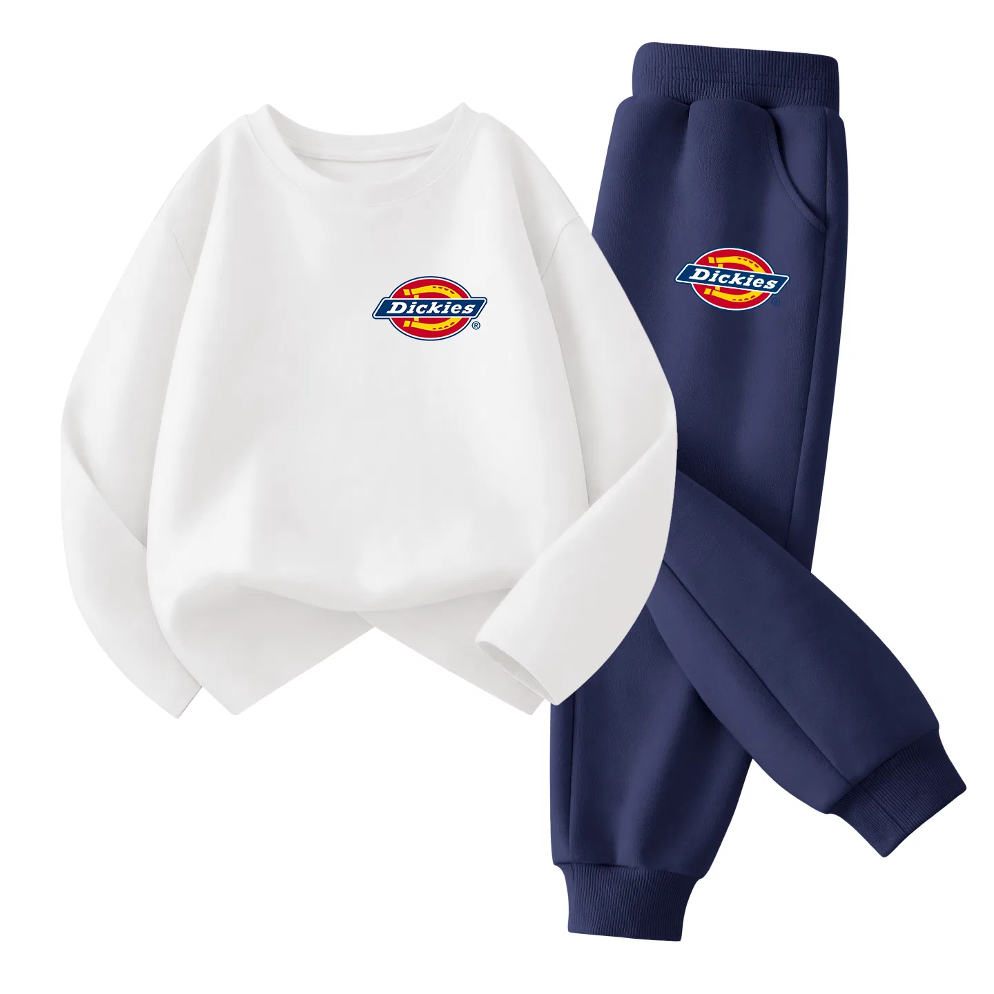 Детский комплект из двух костюмов Dickies, джинсовый серо-голубой и черный — фото 4