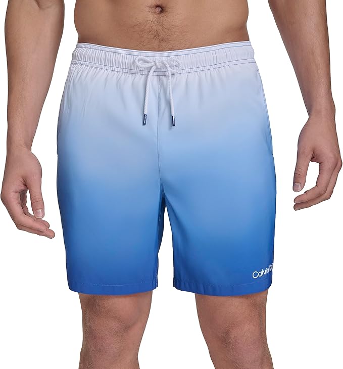 Плавательные шорты Calvin Klein Volley Quick Dry Lightweight Ombre, синий