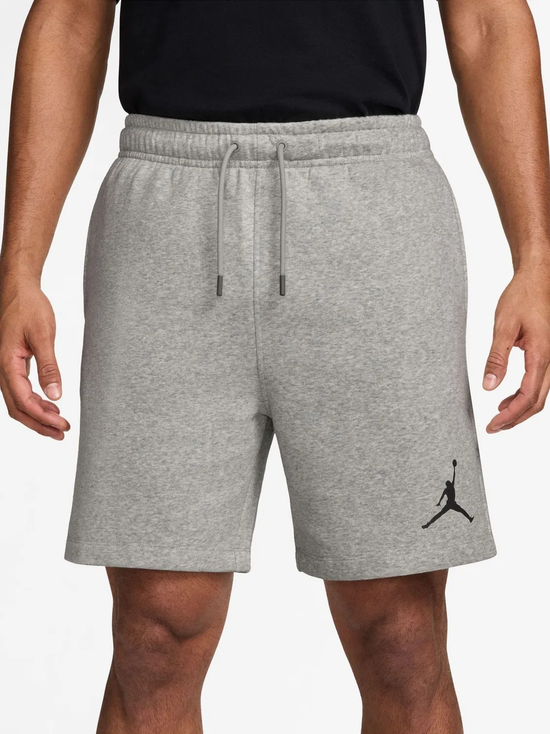 Шорты флисовые Jordan Jumpman, серые/черные