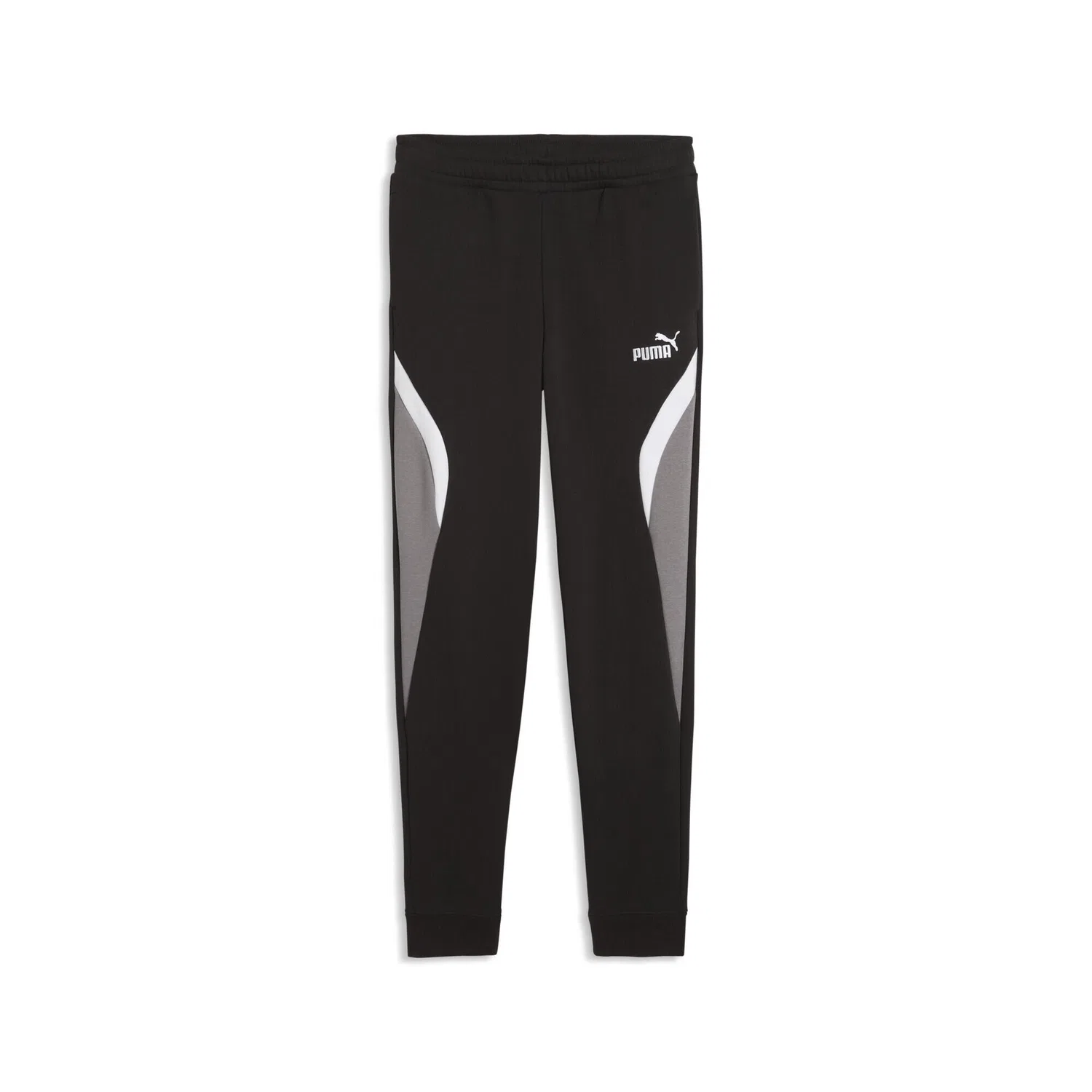 Детские спортивные штаны с цветными вставками Essentials Colourblocked Puma, Schwarz
