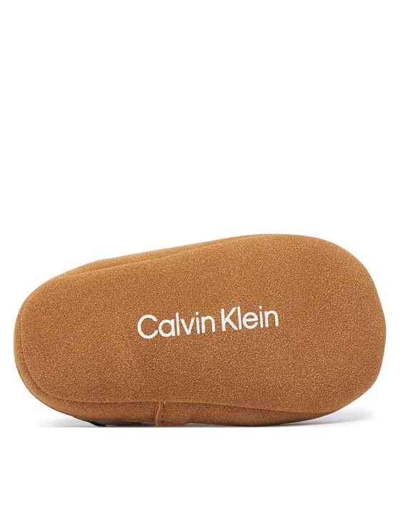Слипоны Calvin Klein, бежевый — фото 4