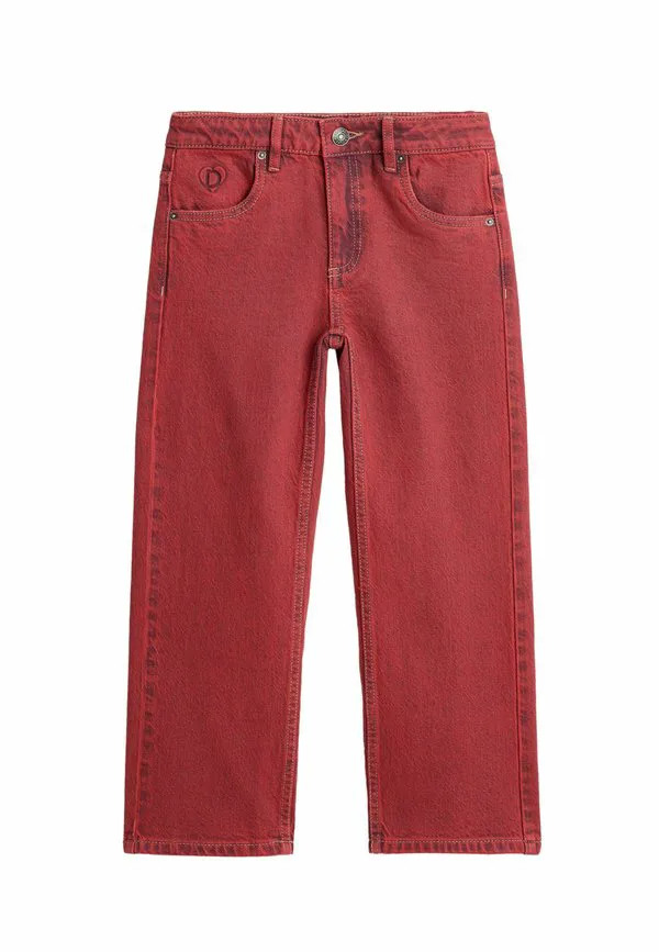 Джинсы прямого кроя с эффектом потертости Desigual, Red