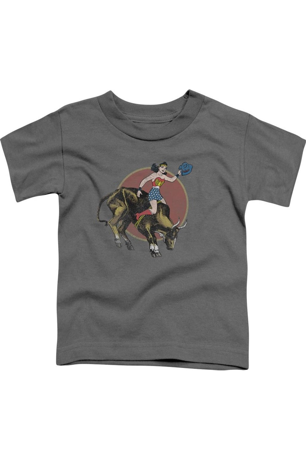 

Футболка с коротким рукавом для детей "Justice League of America Bull Rider" Gildan, Charcoal