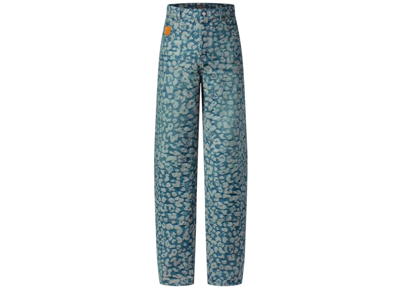 Мужские джинсы из жаккардовой рабочей ткани Pants Louis Vuitton, Light Blue