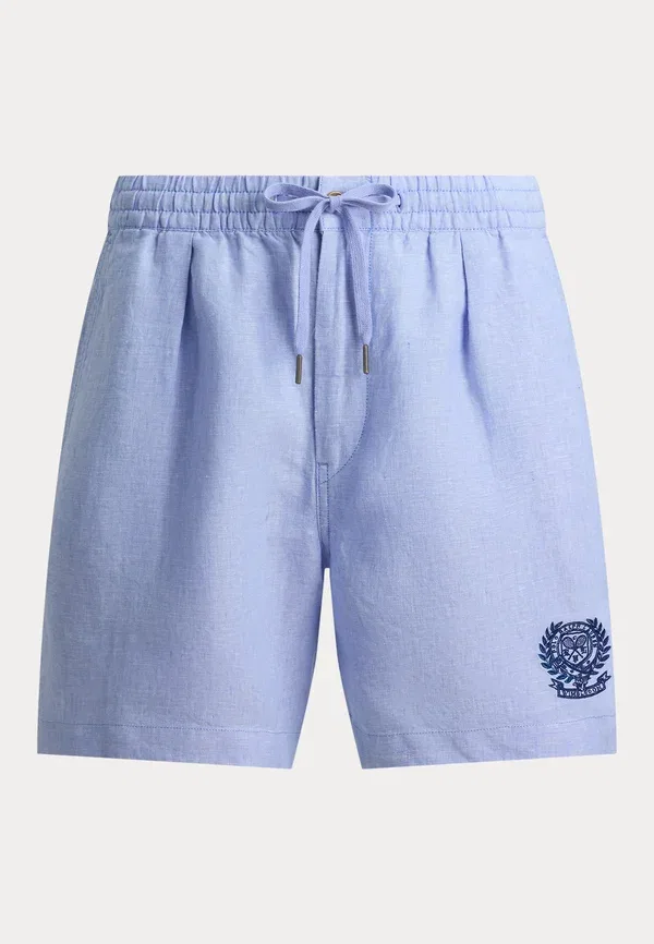 Шорты льняные Polo Ralph Lauren, синий — фото 4