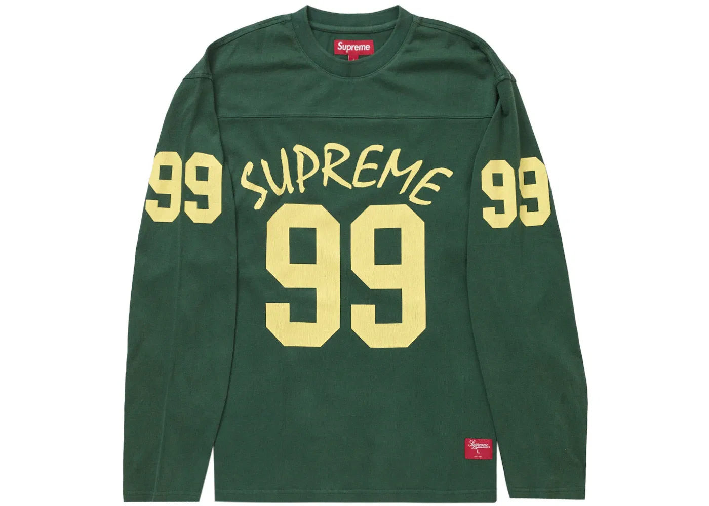 Мужская футболка с длинным рукавом с принтом Supreme Top, Green