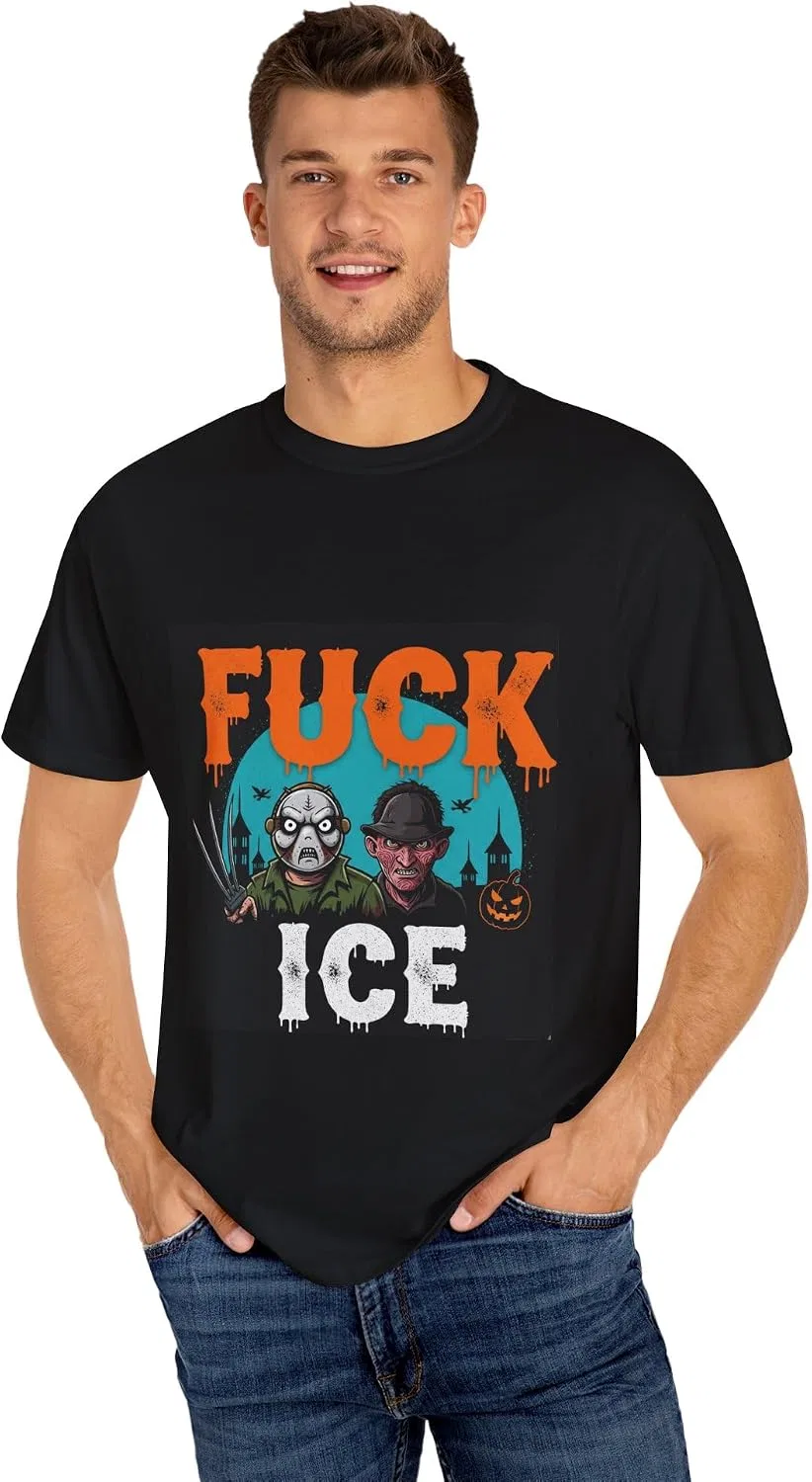 Футболка с принтом Halloween ICE Comfort Colors 1717, Black — фото 4
