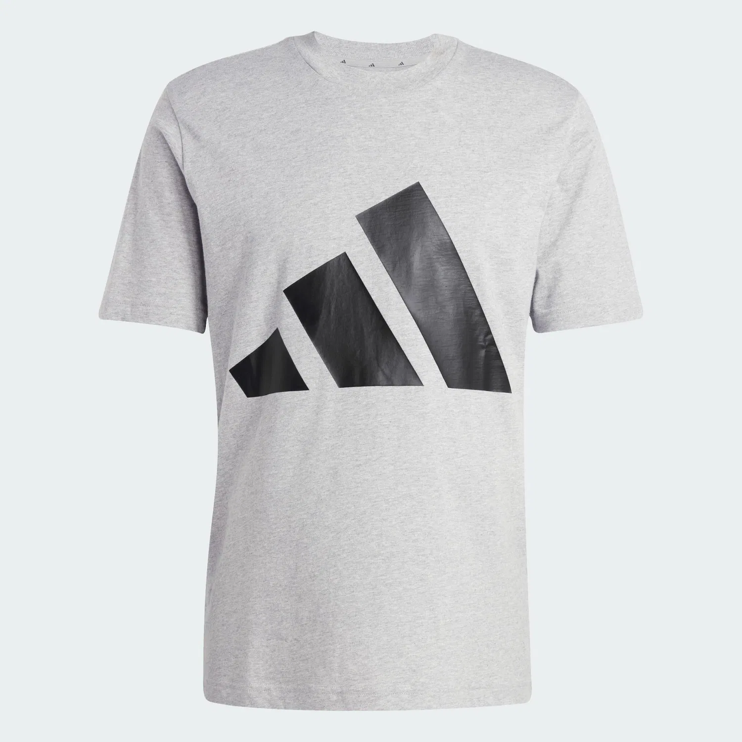 Мужская футболка с принтом Essentials Big Logo Adidas, Grau Schwarz Grau — фото 2