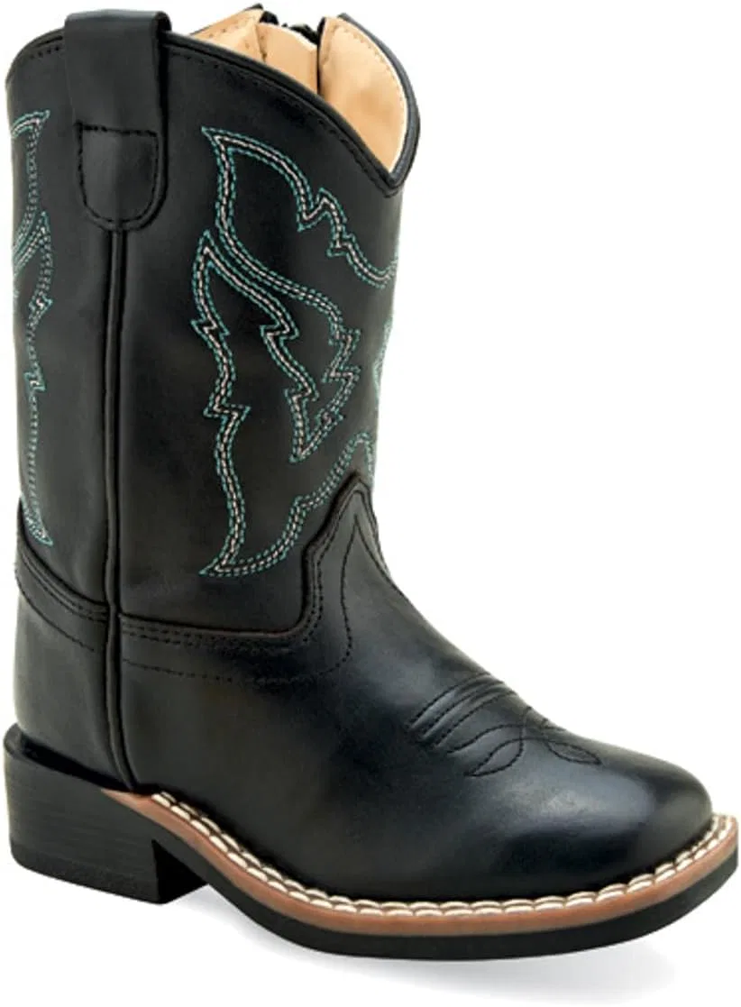 Детские ботинки для мальчиков Onyx Old West, Black Side Zipper