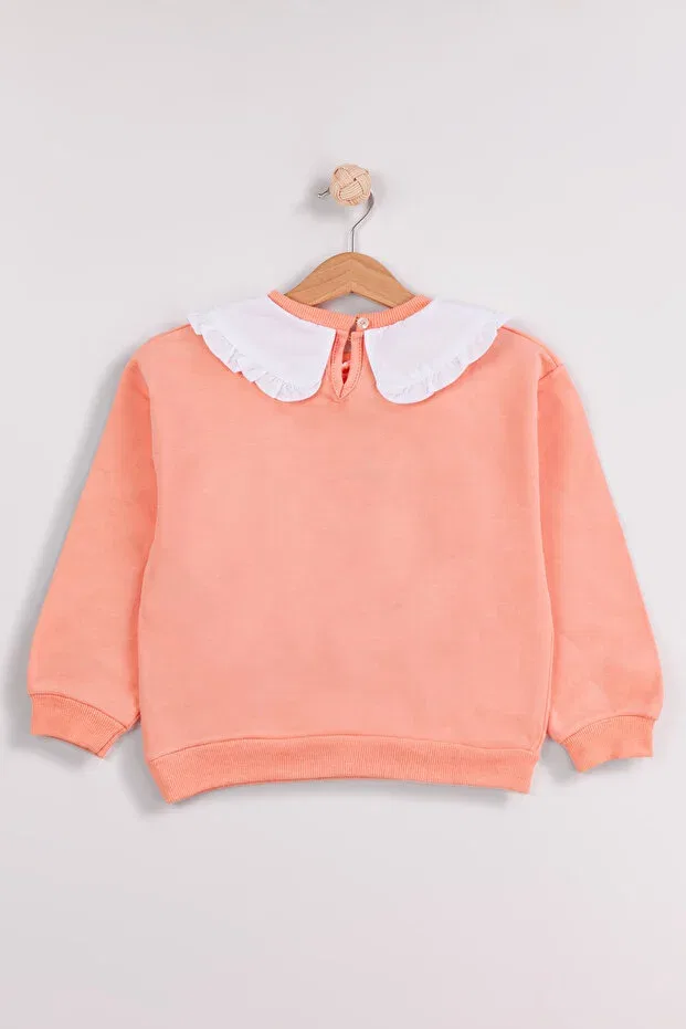 Детский комплект свитшотов для девочек с длинным рукавом Basic Harika Kids, Orange — фото 4