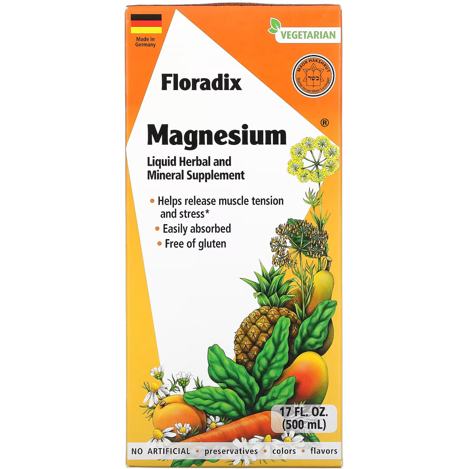 

Gaia Herbs, Floradix, добавка с магнием, 500 мл (17 жидк. унций)