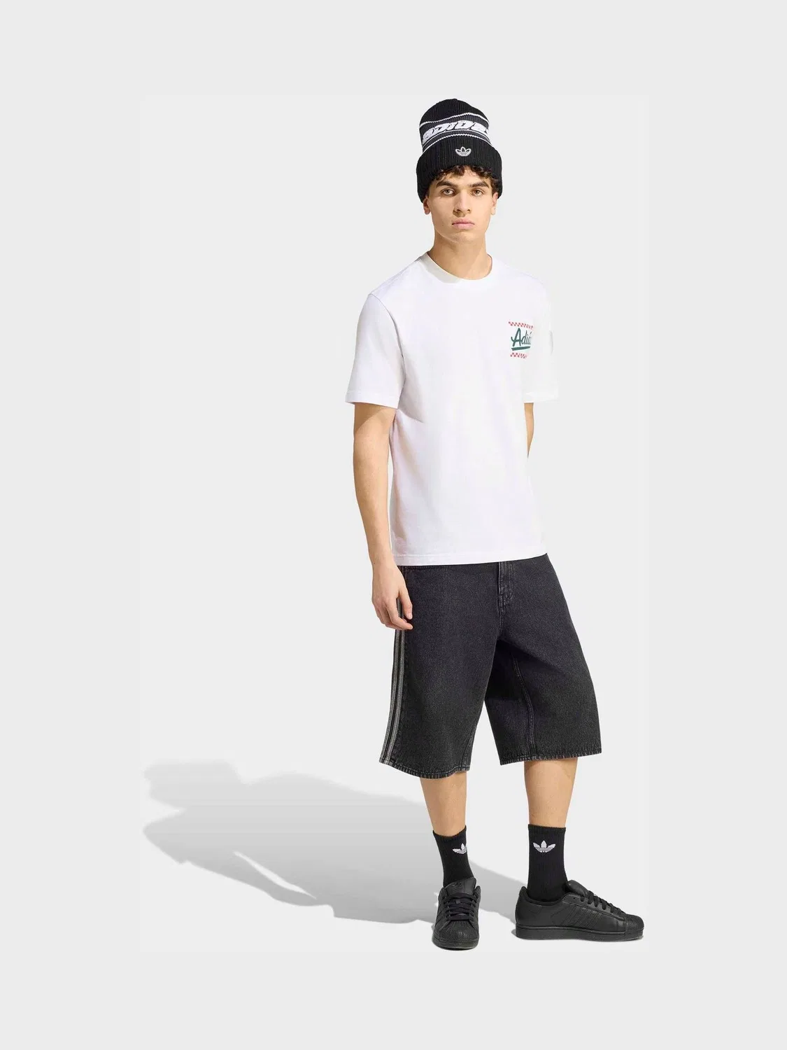 Футболка свободная Graphic Pizza 20 adidas, белый — фото 4