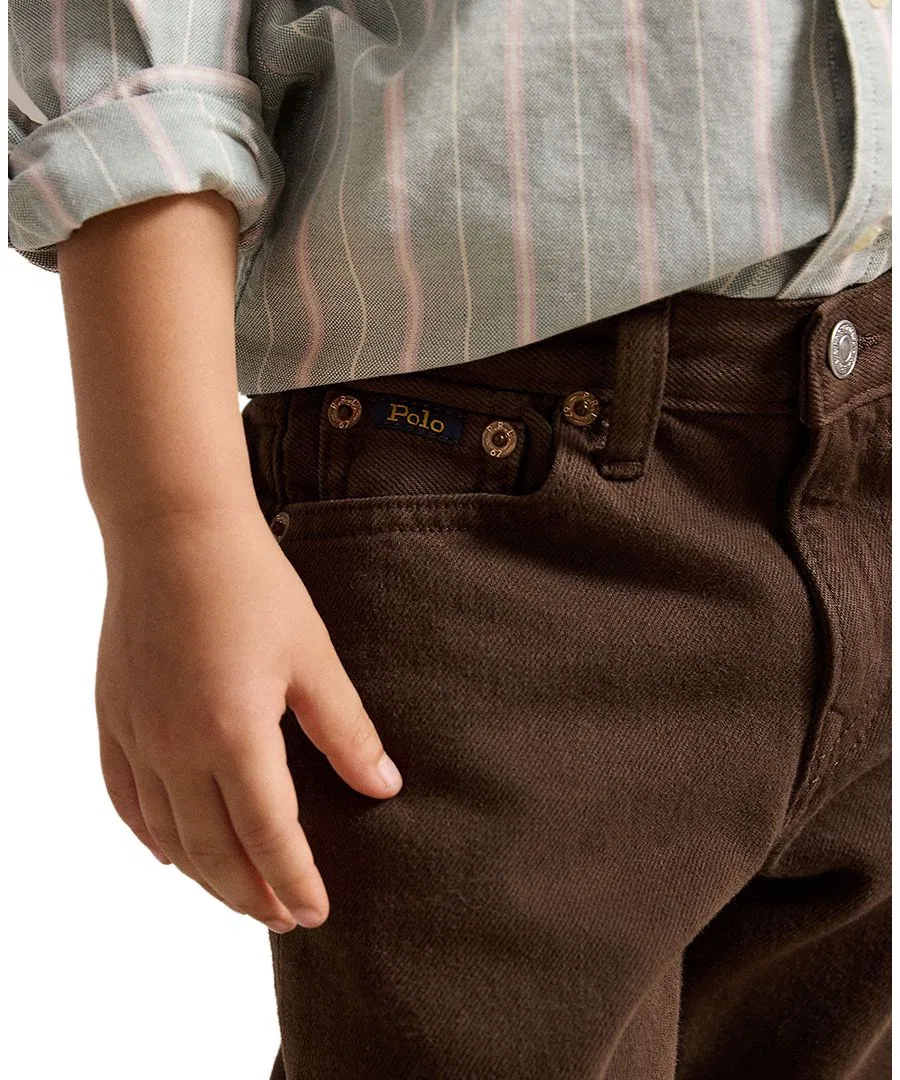 Джинсы свободного кроя Lynwood Relaxed-Fit Polo Ralph Lauren, Nutmeg Brown — фото 3