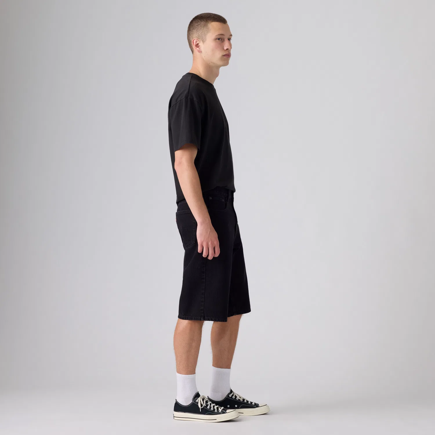 Мужские шорты  Levi's 470 Baggy, черный — фото 4