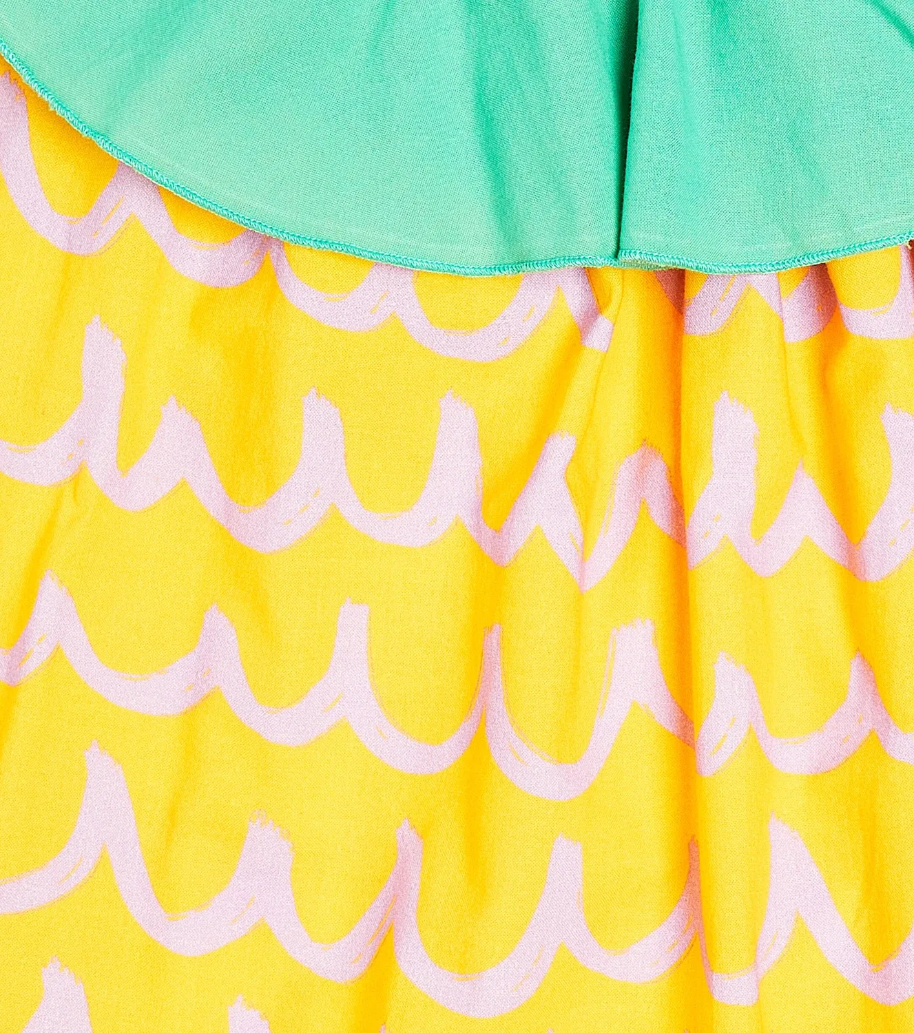 Платье хлопковое с принтом Stella Mccartney Kids, черный — фото 3
