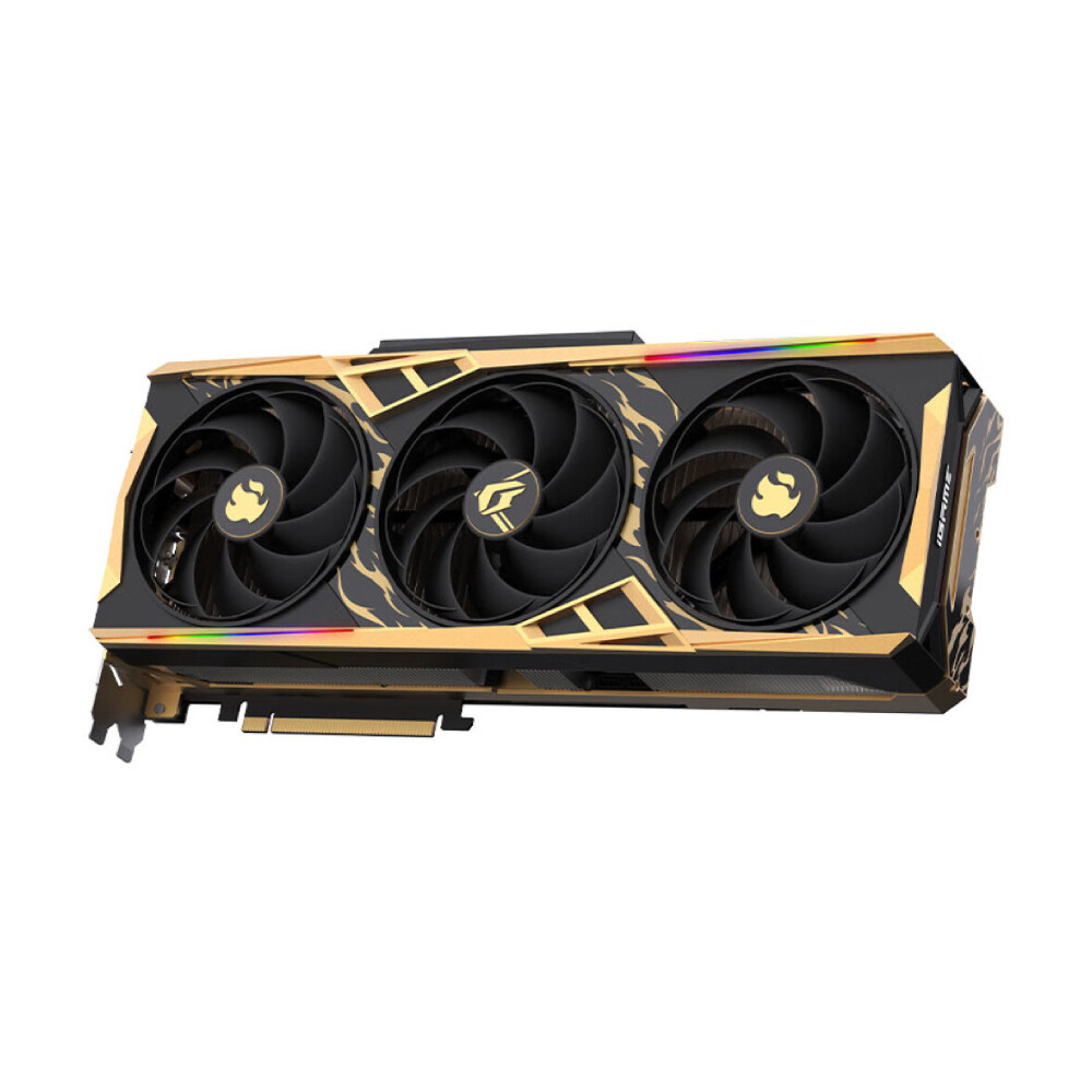 

Видеокарта Colorful iGame RTX 4070 Super Wushan Five Elemets OC, 12 ГБ, черный/золотой