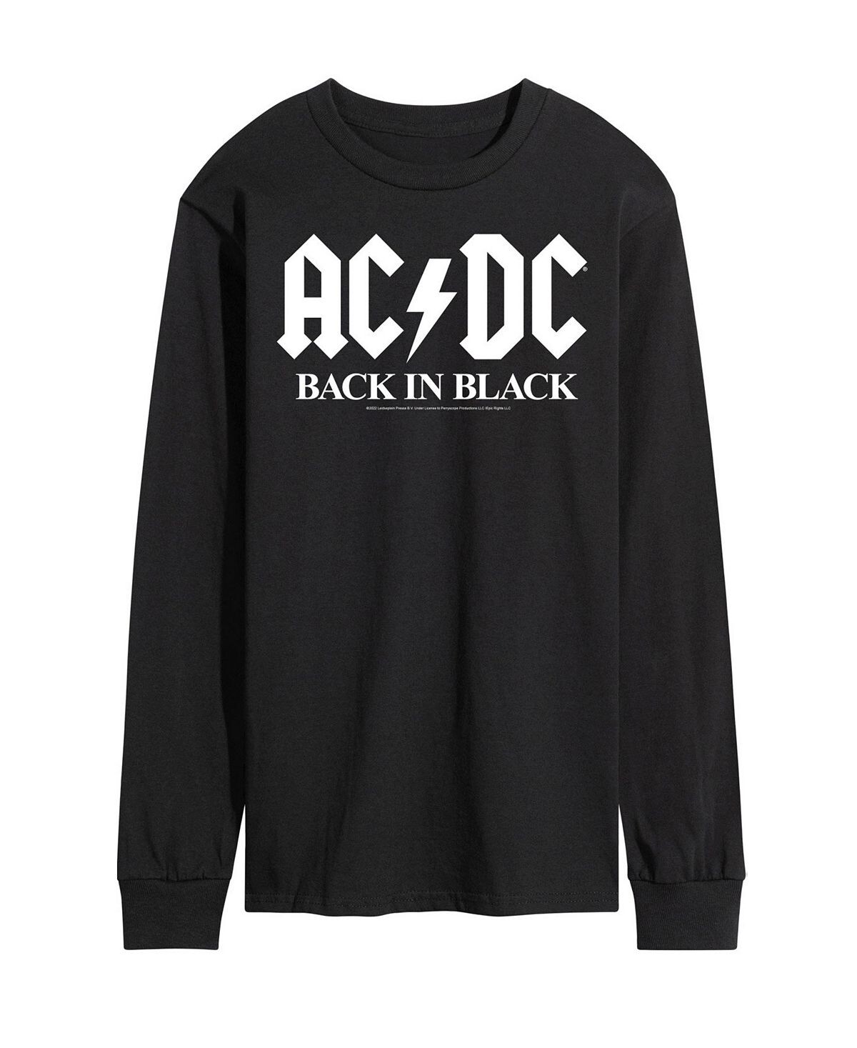 

Мужская футболка с длинным рукавом acdc back in black AIRWAVES, черный
