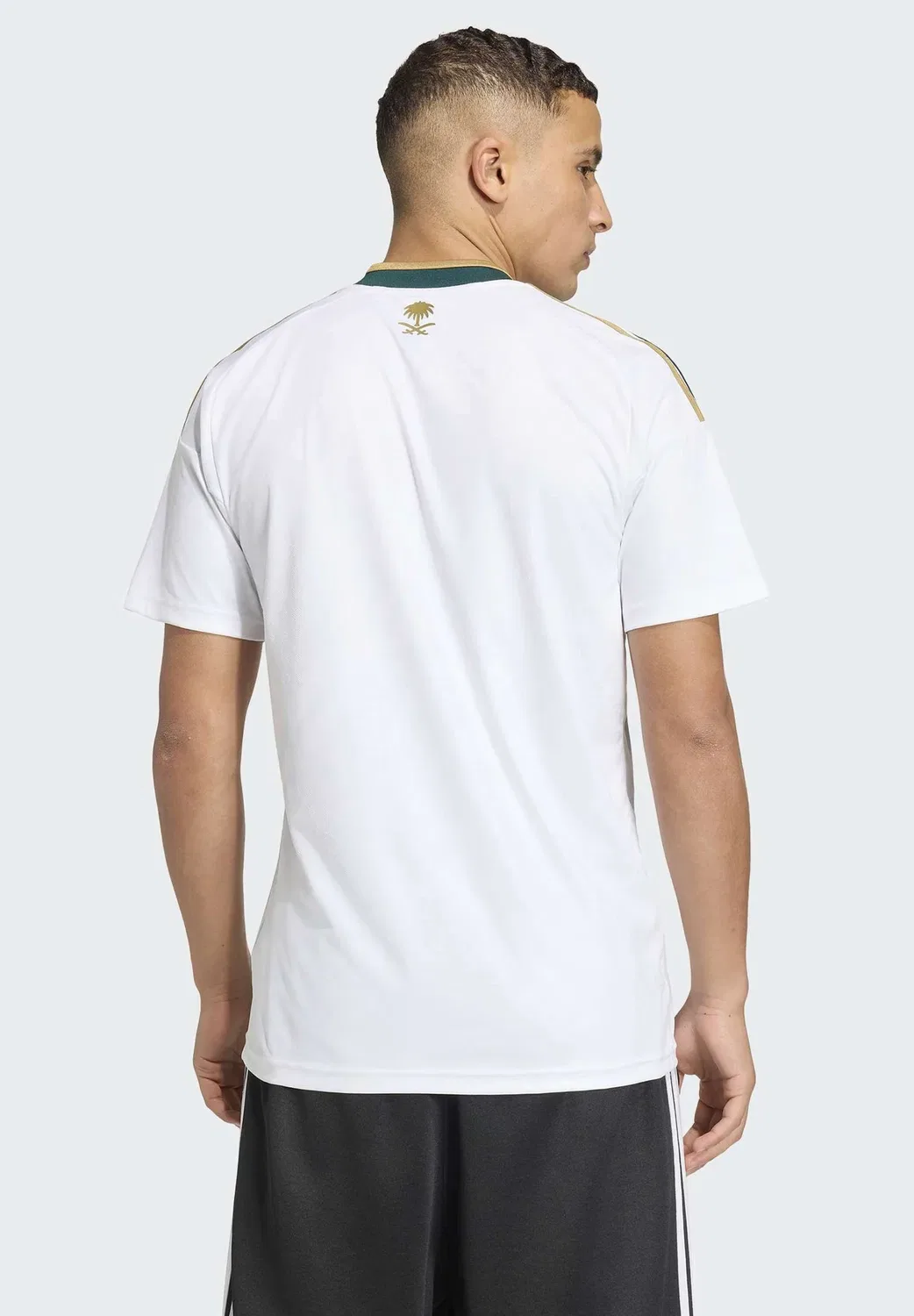 Саудовская Аравия, 26-й выездной матч - форма национальной сборной Adidas Performance, White/Khaki/Aurora Ivy — фото 3