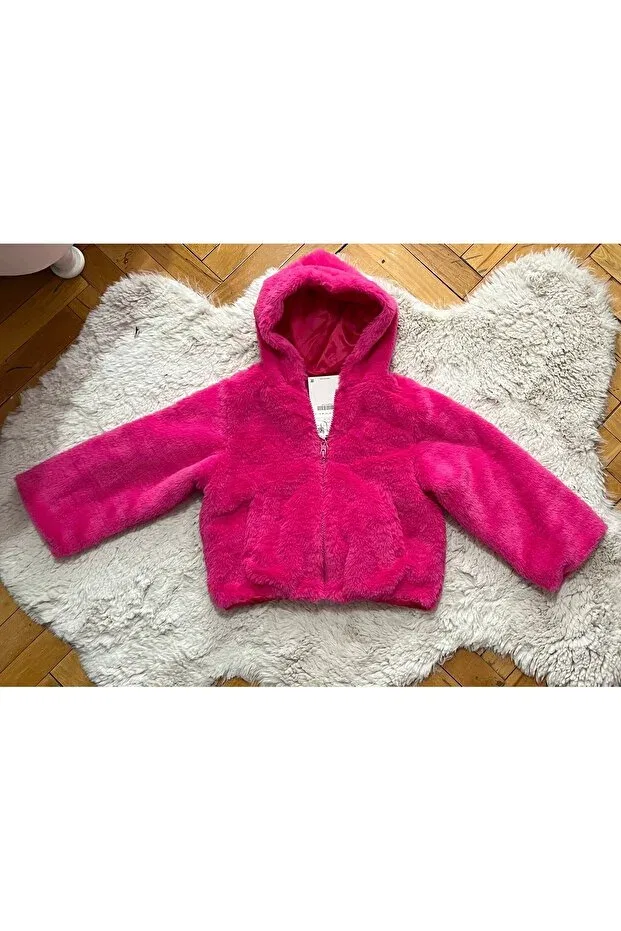 Детское пальто для девочек из плюша Nisa, Pink