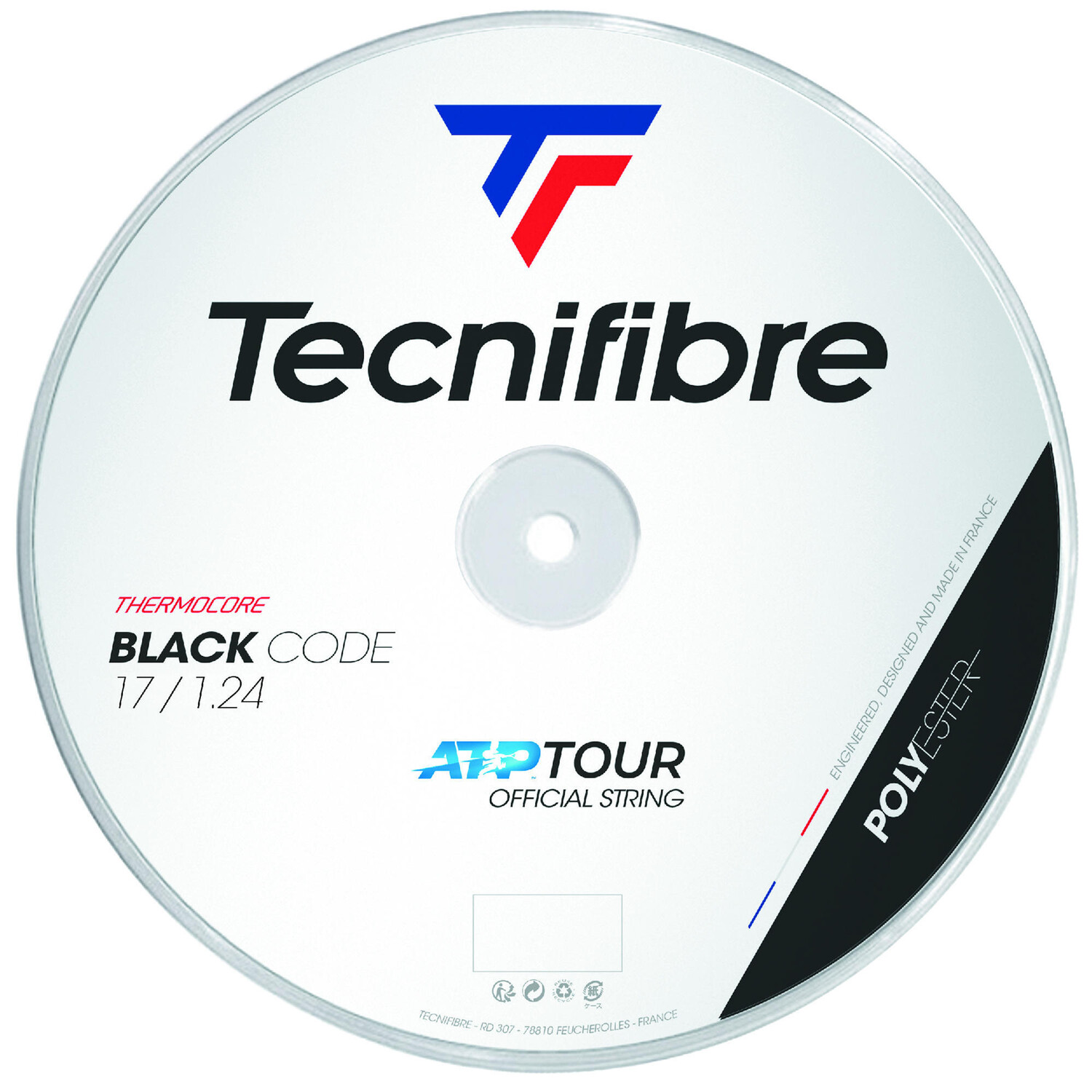 

Теннисная струна Black Code 1,24 мм моноволокно, рулон 200 м, черный TECNIFIBRE, черный
