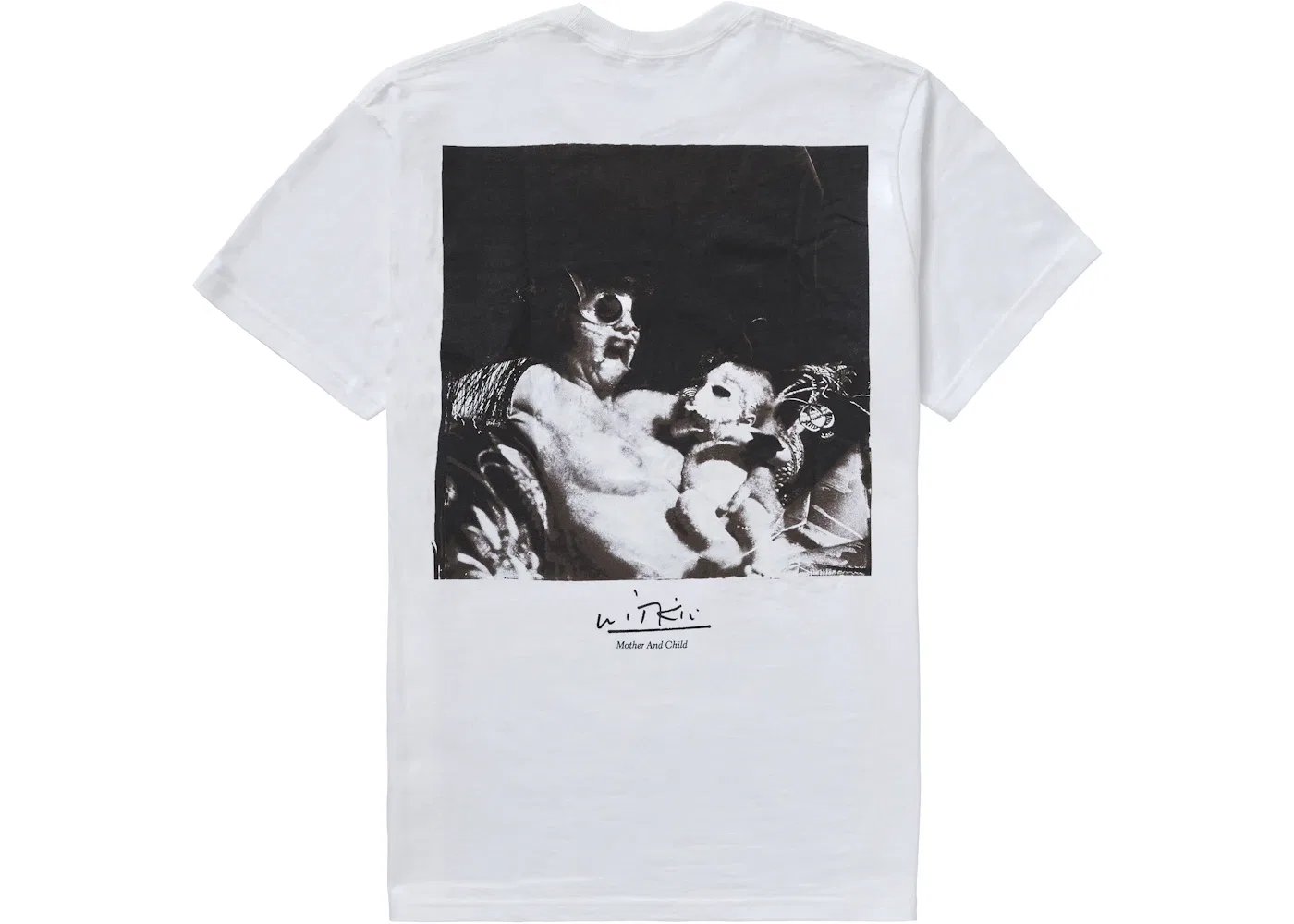 Мужская футболка с принтом Supreme Joel-Peter Witkin Mother and Child Tee, White
