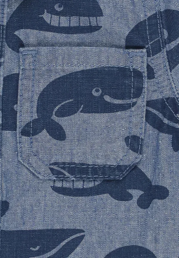 Рубашка с принтом животных Shirt Stella Mccartney Kids, Blu, синий — фото 3