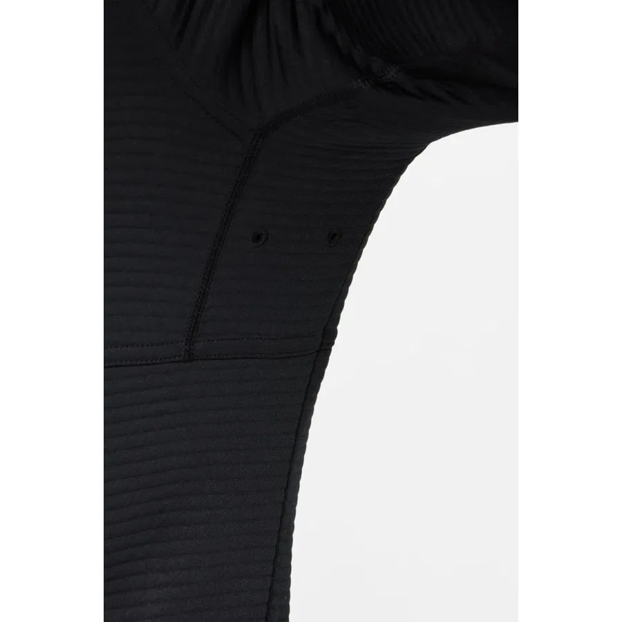 Мужской свитшот с капюшоном и длинным рукавом Nike Pro Dri Fit Fleece Pullover Hoodie, Черный — фото 4
