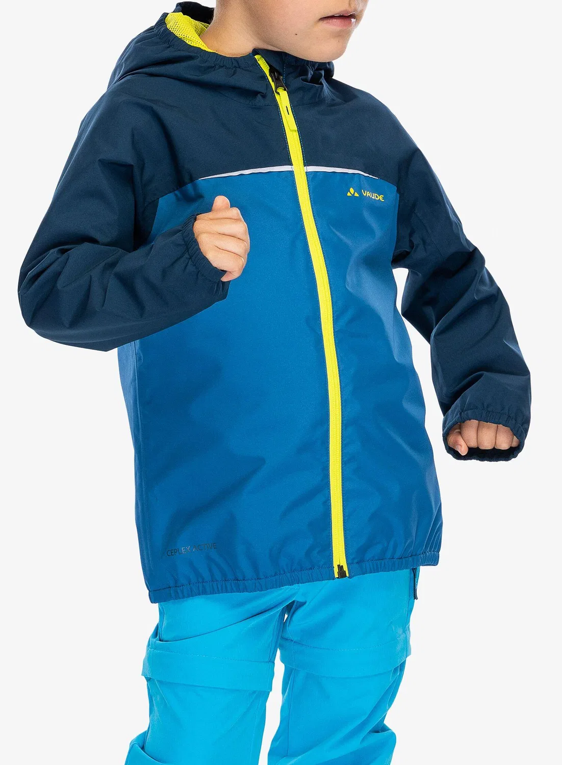 Детский дождевик Turaco Jacket III Vaude, Mitternachtsindigo — фото 3