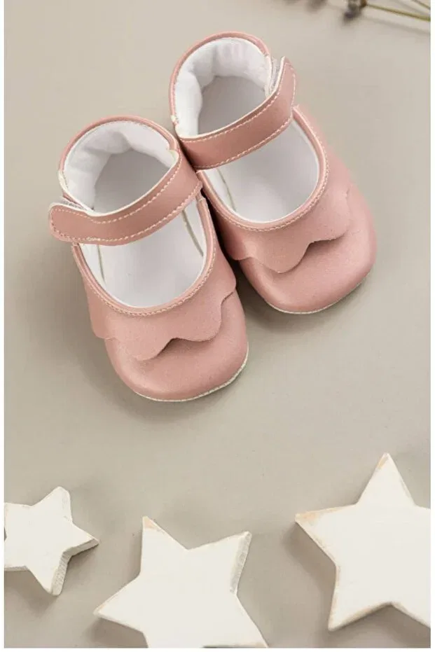 Детские ботиночки для девочек без каблука Hira Kids Collection, Pink — фото 2