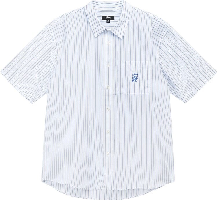

Рубашка Stussy Boxy Striped Shirt 'Blue', синий