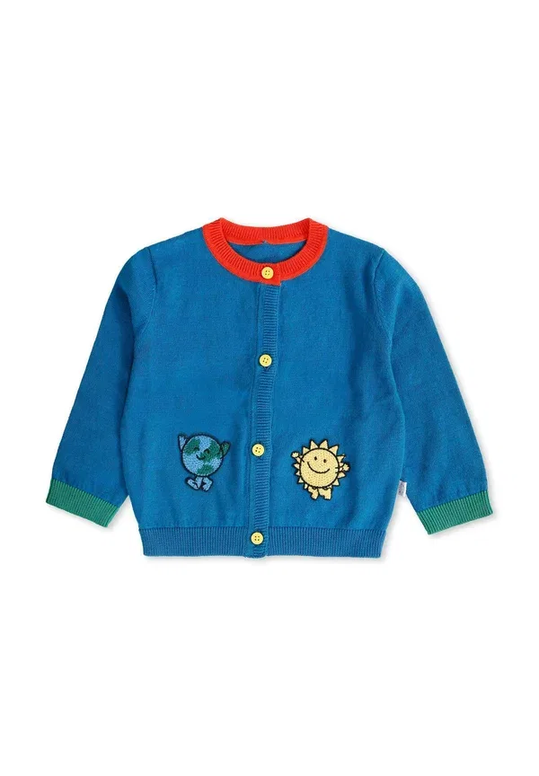 Кардиган из хлопка Cardigan Stella Mccartney Kids, синий