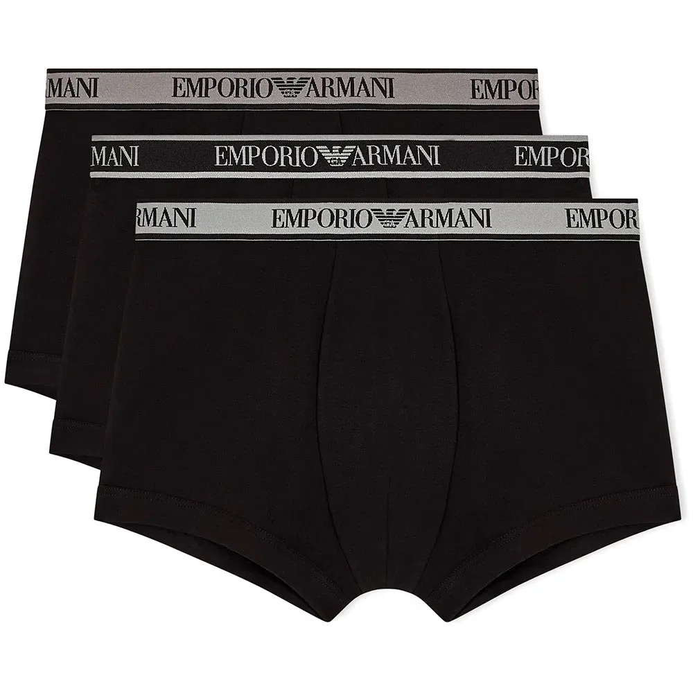 Боксеры 3 штуки Emporio Armani, черный