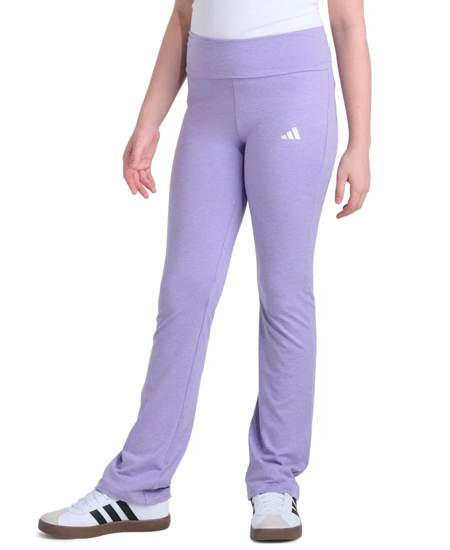 Спортивные брюки с флейром, с заниженной посадкой adidas, Lilac Melange