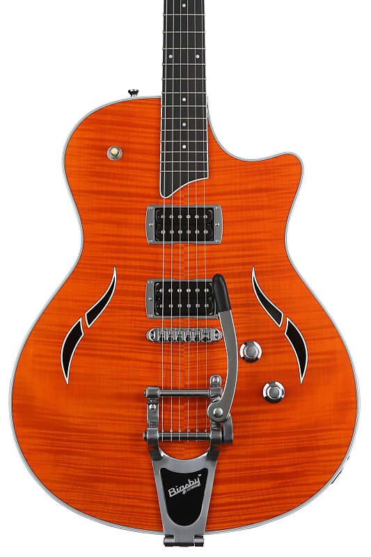 

Полуакустическая электрогитара Taylor T3/B с Bigsby — оранжевая (2 шт.) в комплекте DT3B011103600293008=2