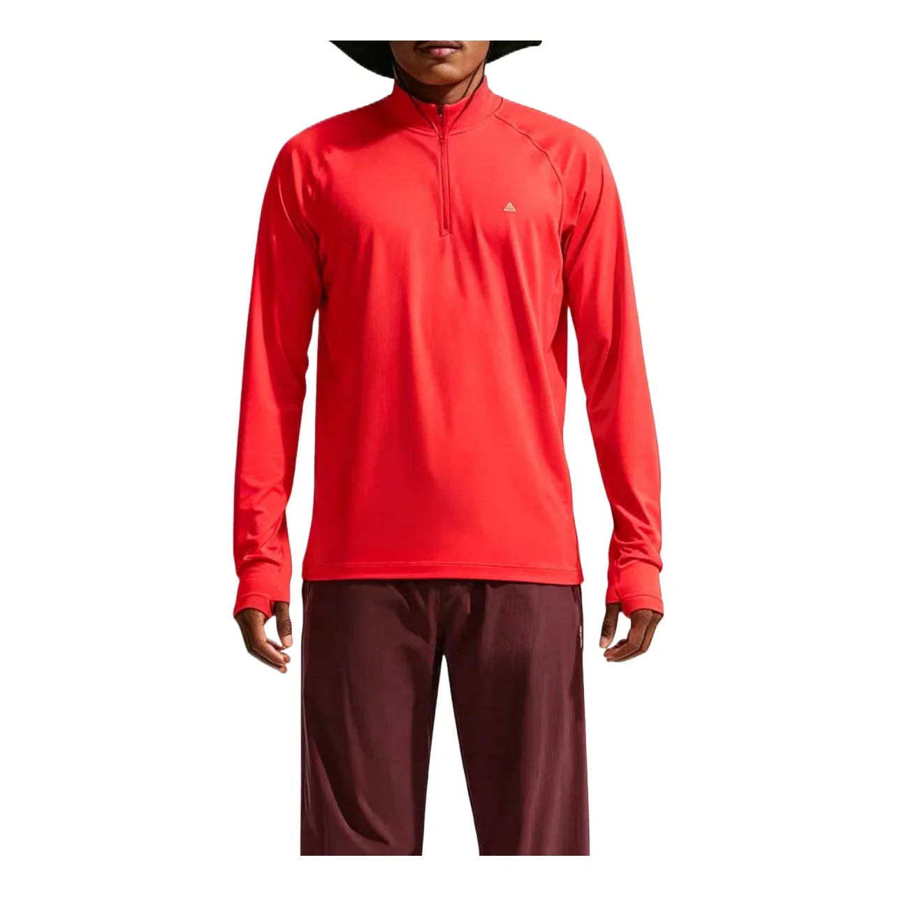 Мужская футболка с длинным рукавом Nike ACG Wildsee Dri-FIT 4-Zip, красный
