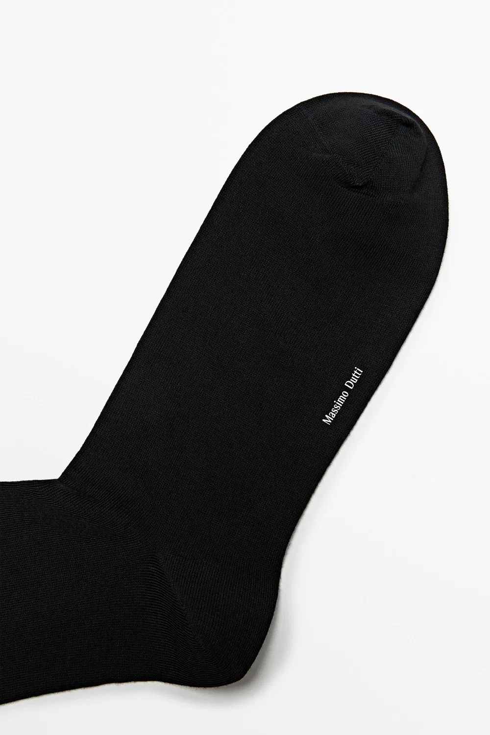 Носки Massimo Dutti, вязаные, однотонные, черный — фото 2