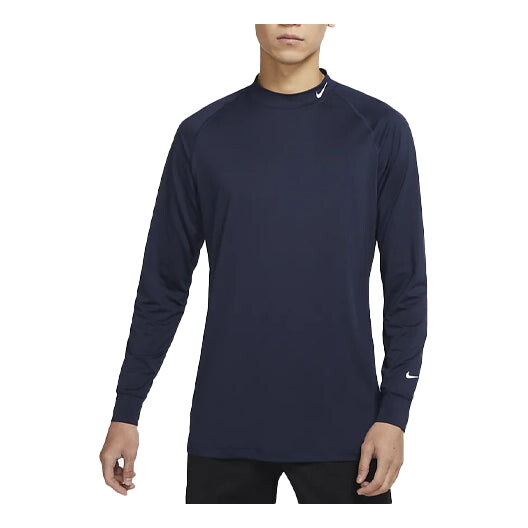 

Футболка Nike SS22 Dri-FIT Uv Vapor Golf Sports Stand Collar Long Sleeves Obsidian Color, мультиколор